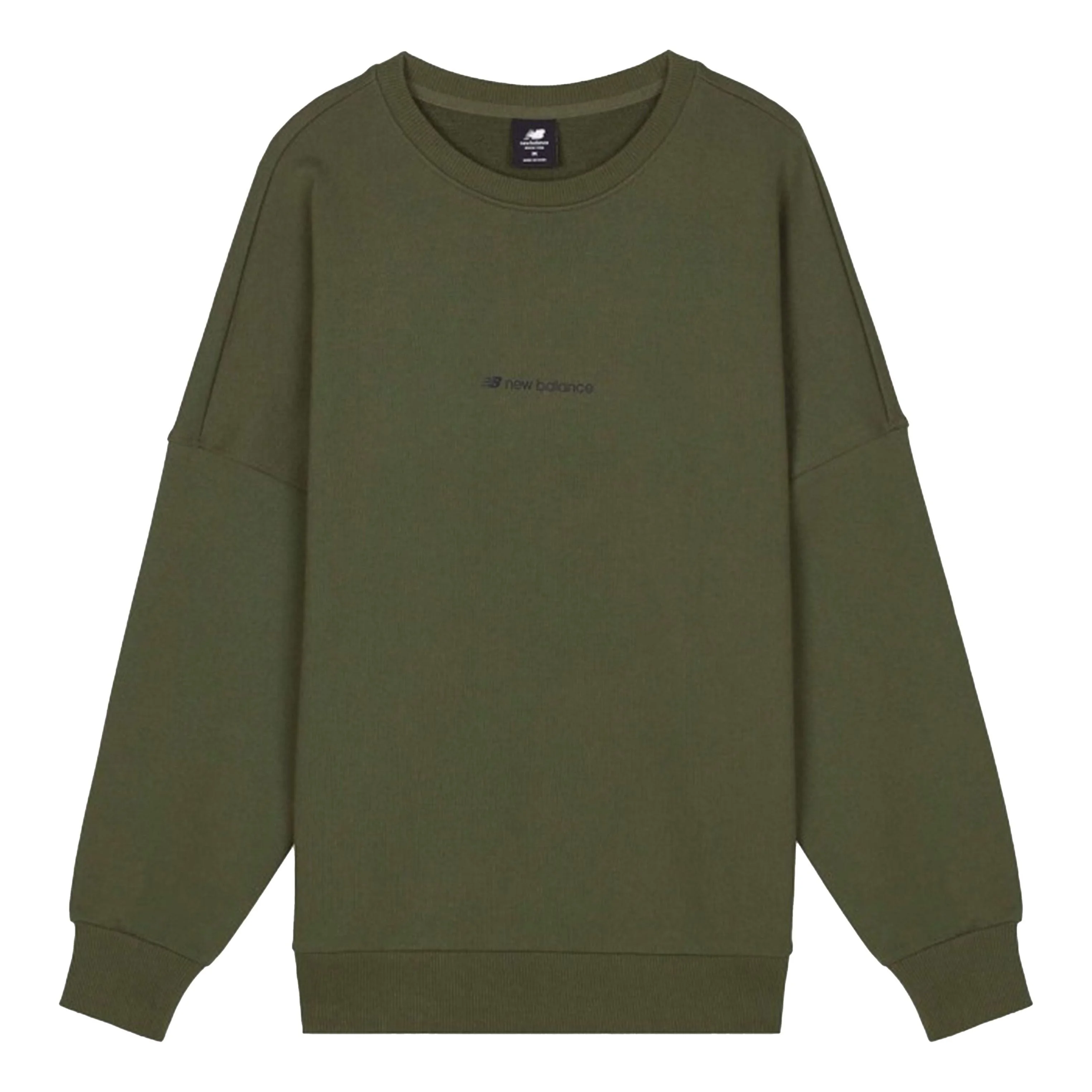 New Balance Long Sleeve Heathertech Tee Men's Army Green AMT03332-ARG - 1