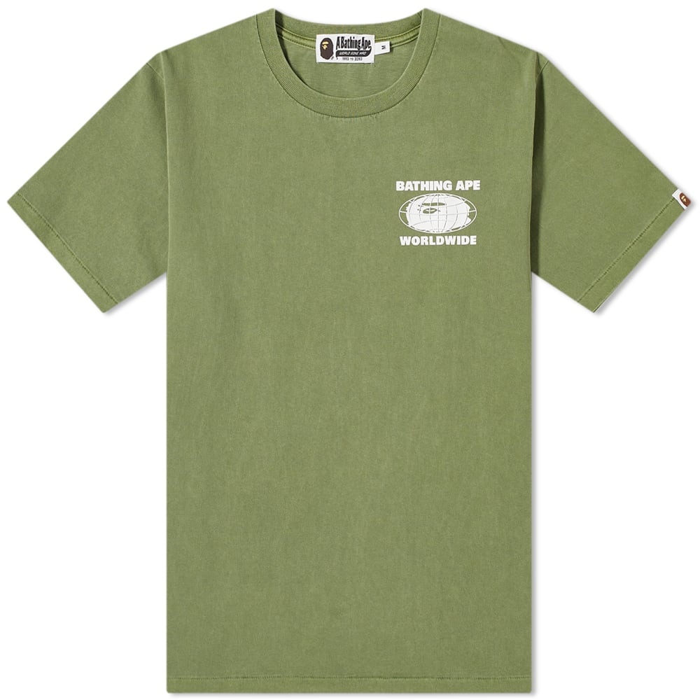 A Bathing Ape Worldwide Overdye Tee - 1