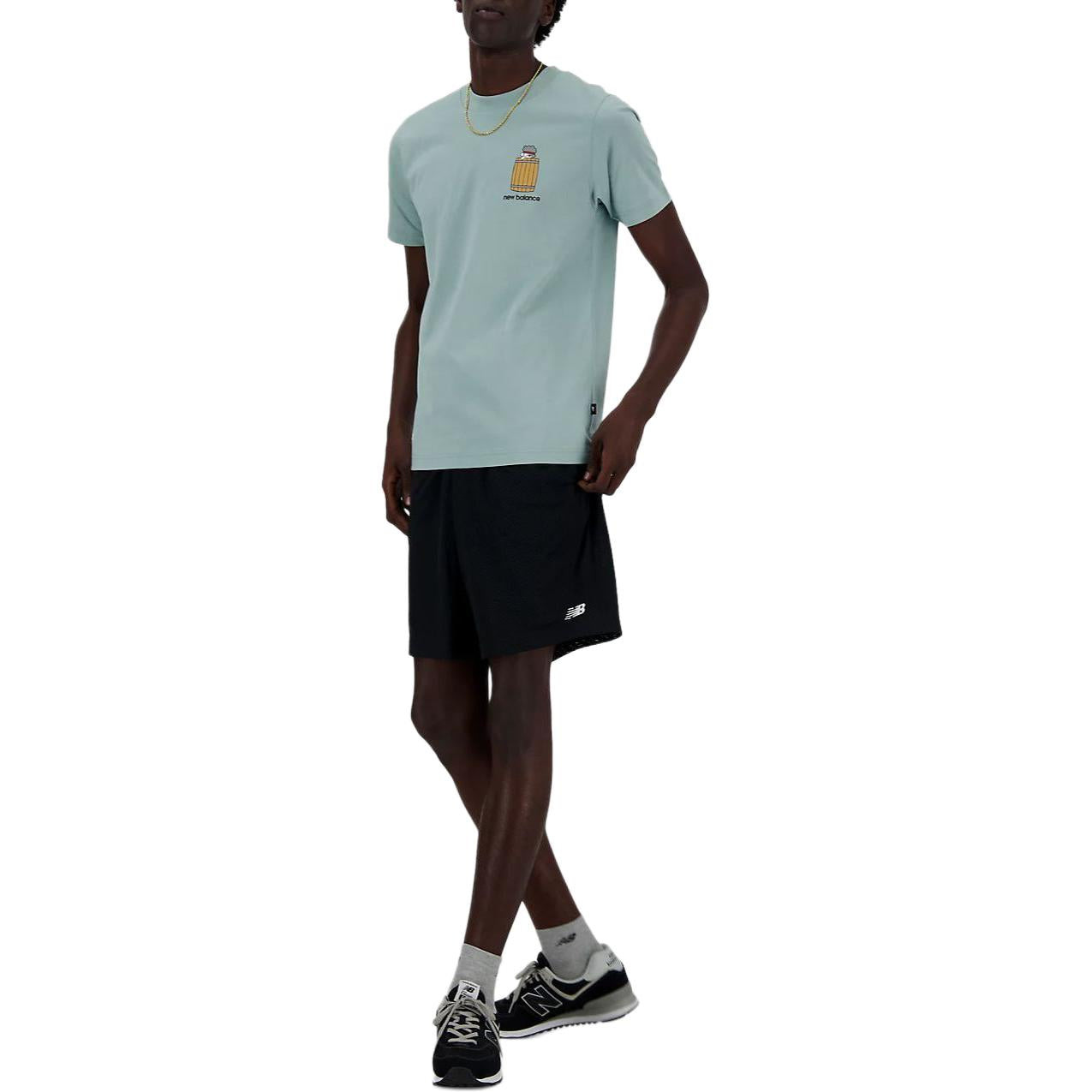 New Balance Sport Essentials Barrel Runner T-Shirt 'Blue' MT41596SAM - 4