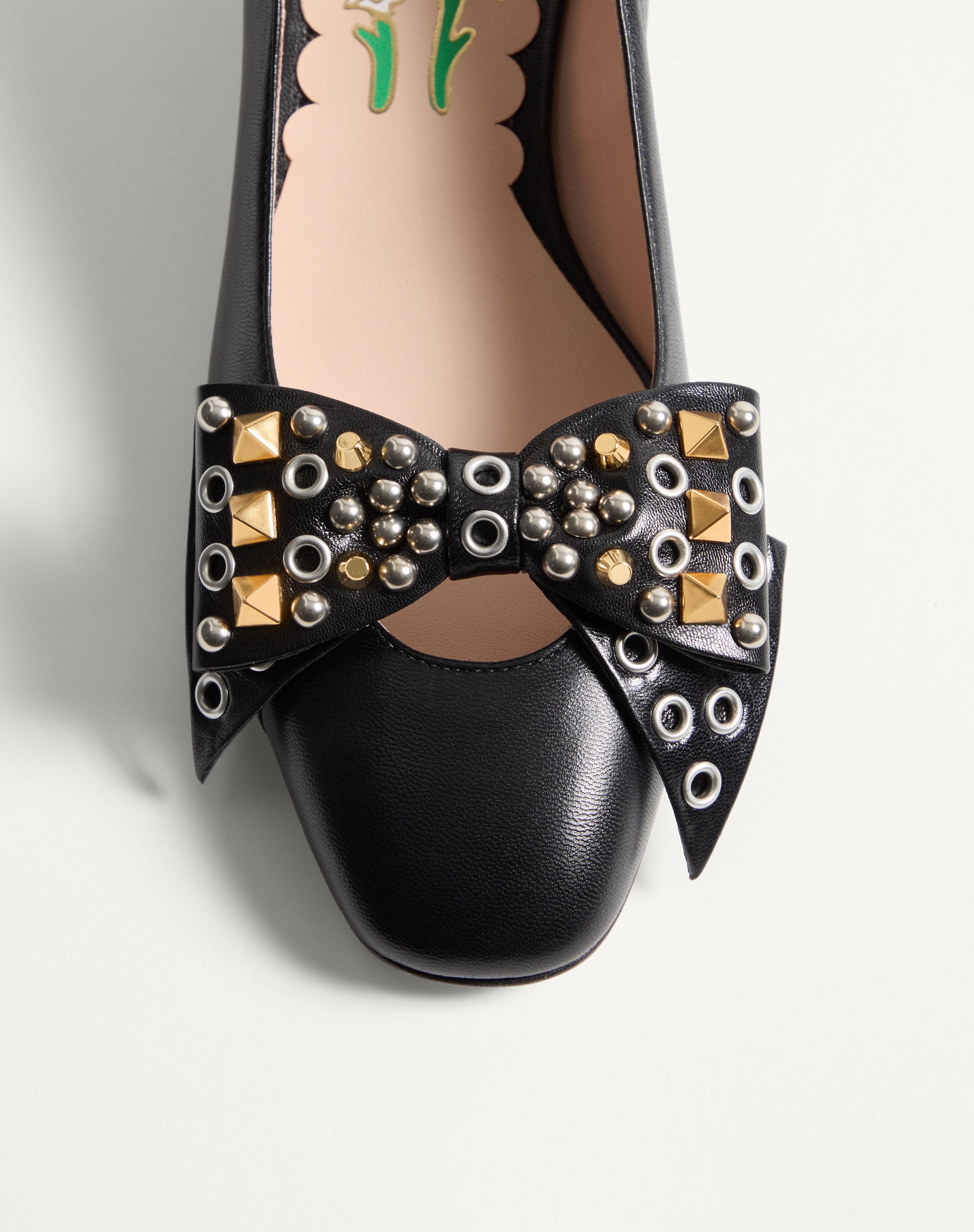 BOWOW PUMP IN KIDSKIN WITH STUDS 45MM - 6
