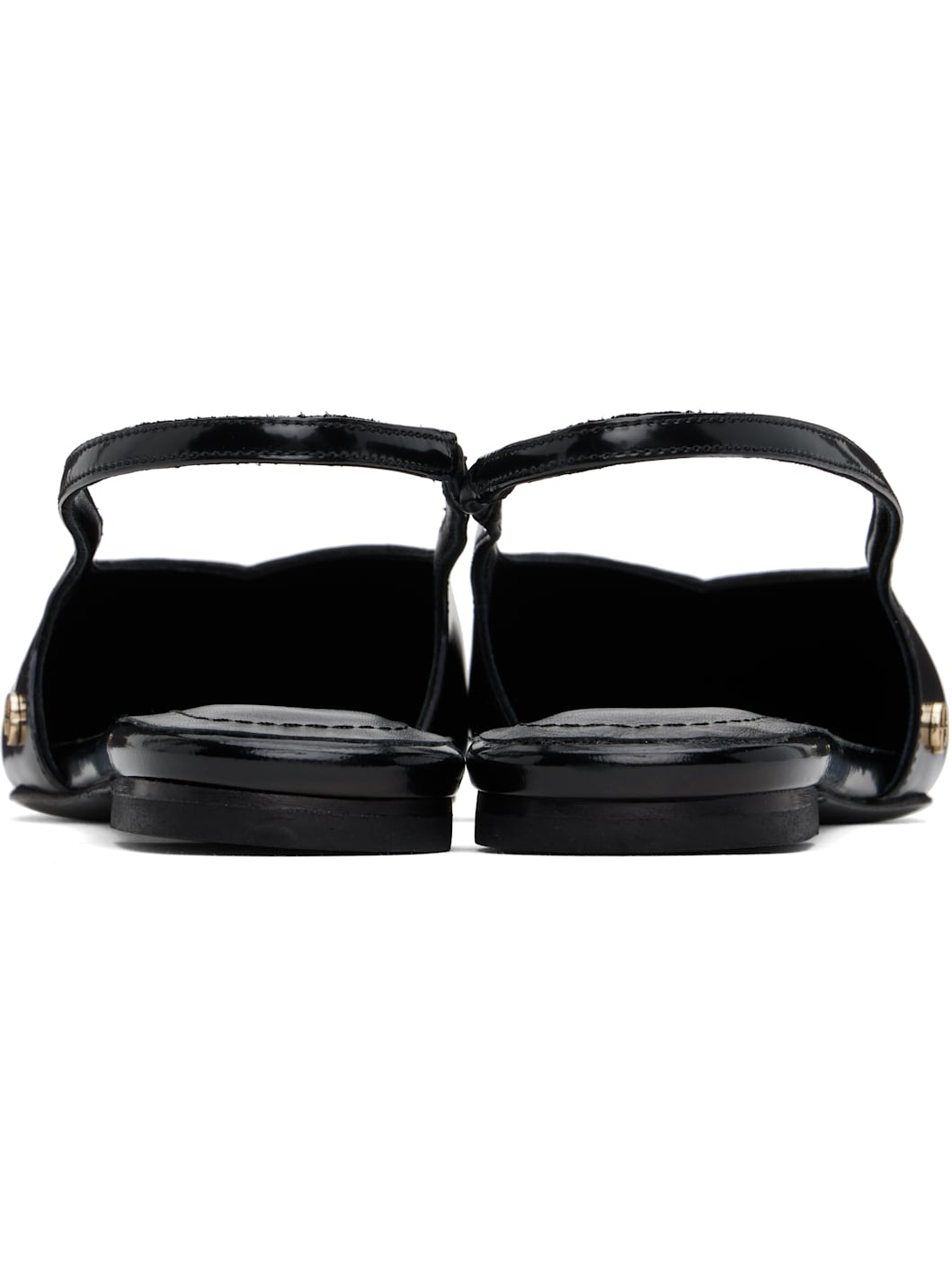 Black Elena Slingback Ballerina Flats - 2
