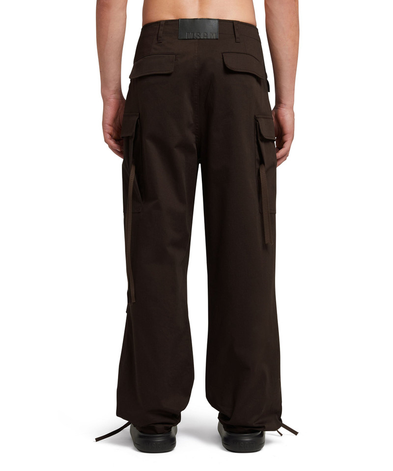 Gabardine cotton cargo pants 3