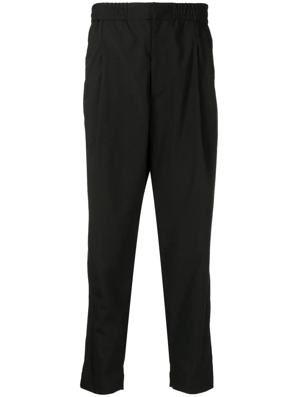 single-pleat tapered trousers - 1