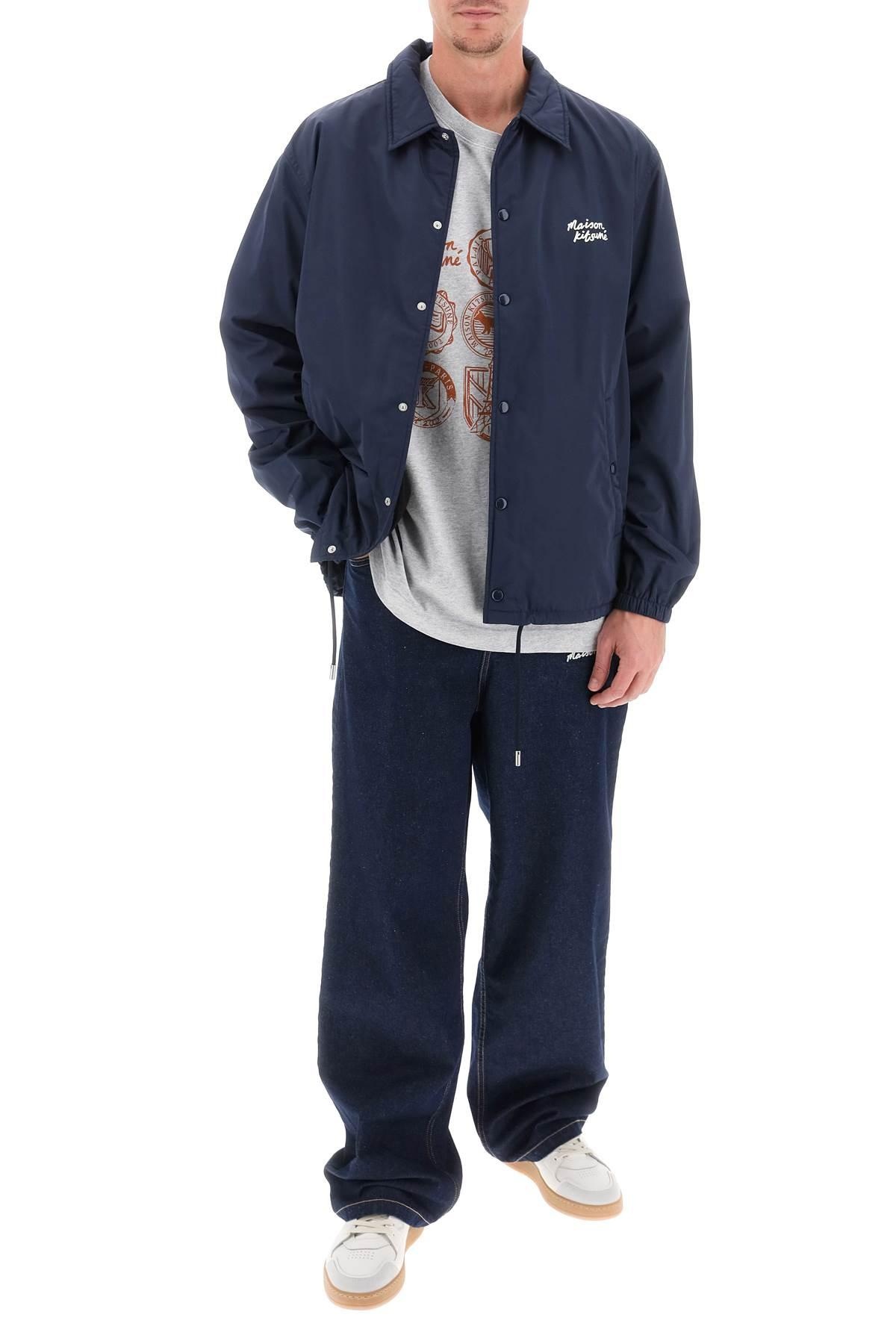 MAISON KITSUNE - Coach jacket with logo print - 2