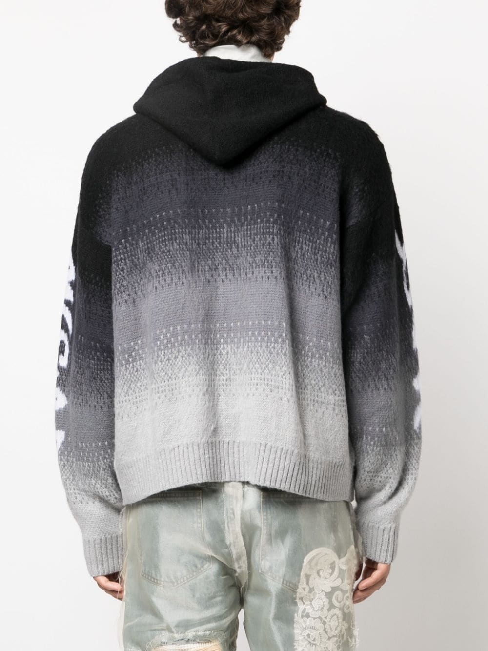 intarsia-knit hooded jacket - 4