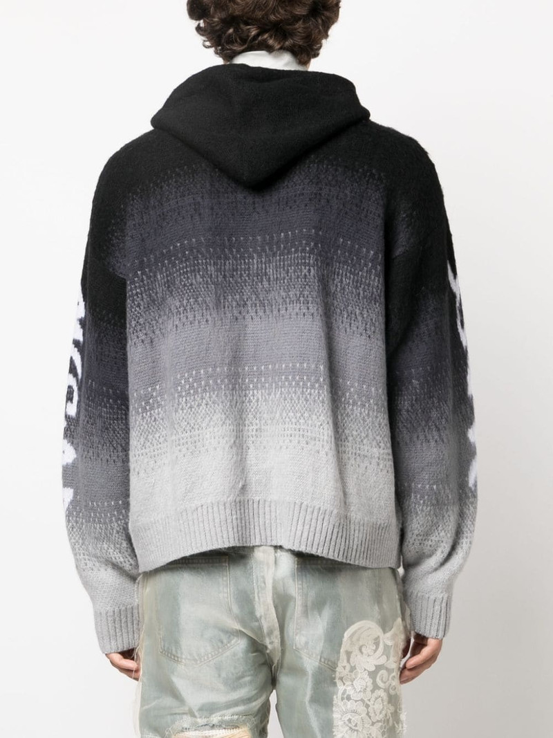 intarsia-knit hooded jacket 4