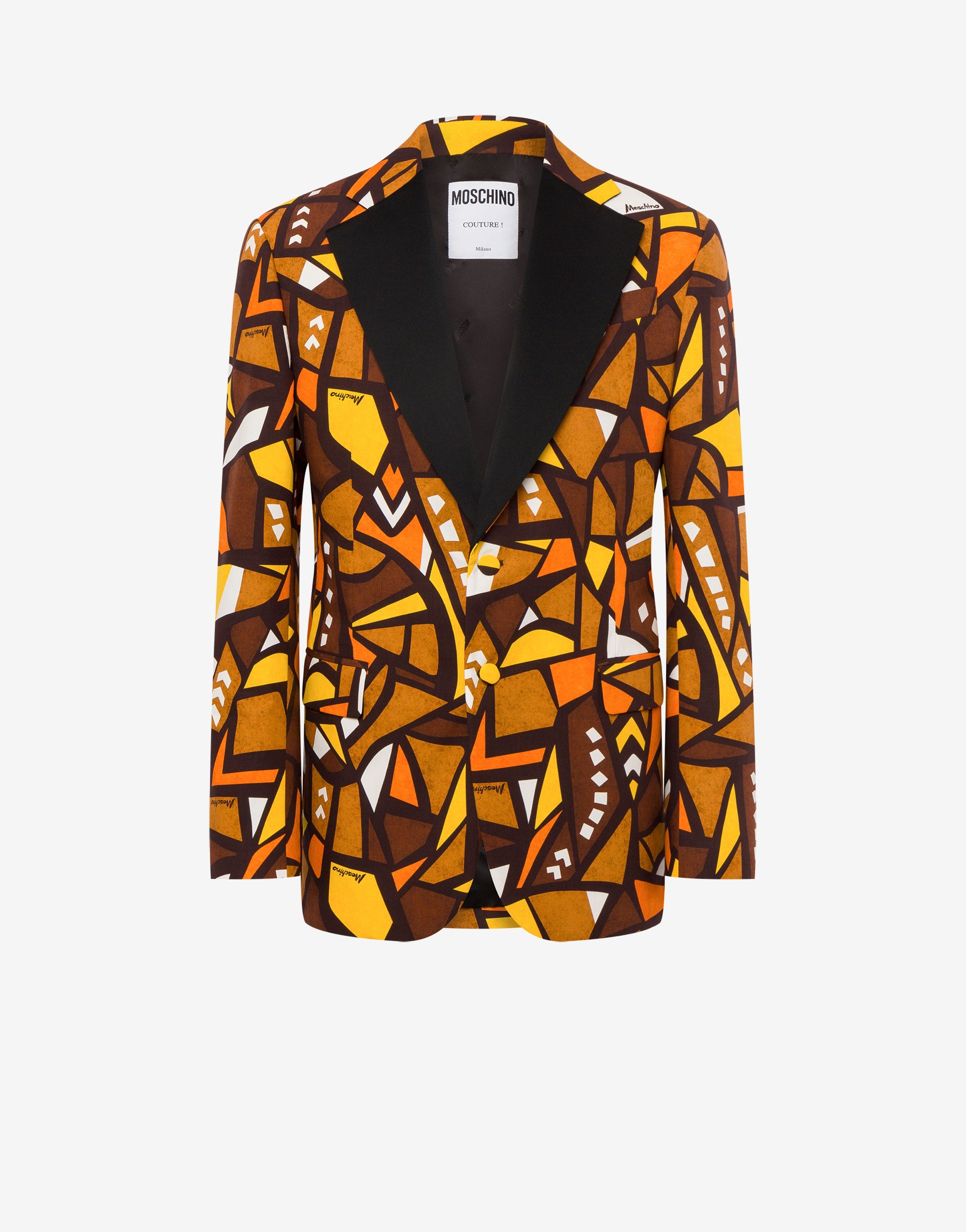 WOOD PRINT COTTON JACKET - 1