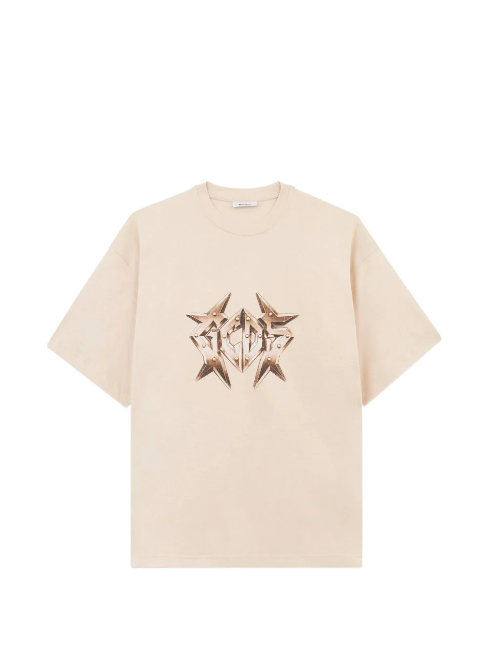 studded logo-detail T-shirt - 1