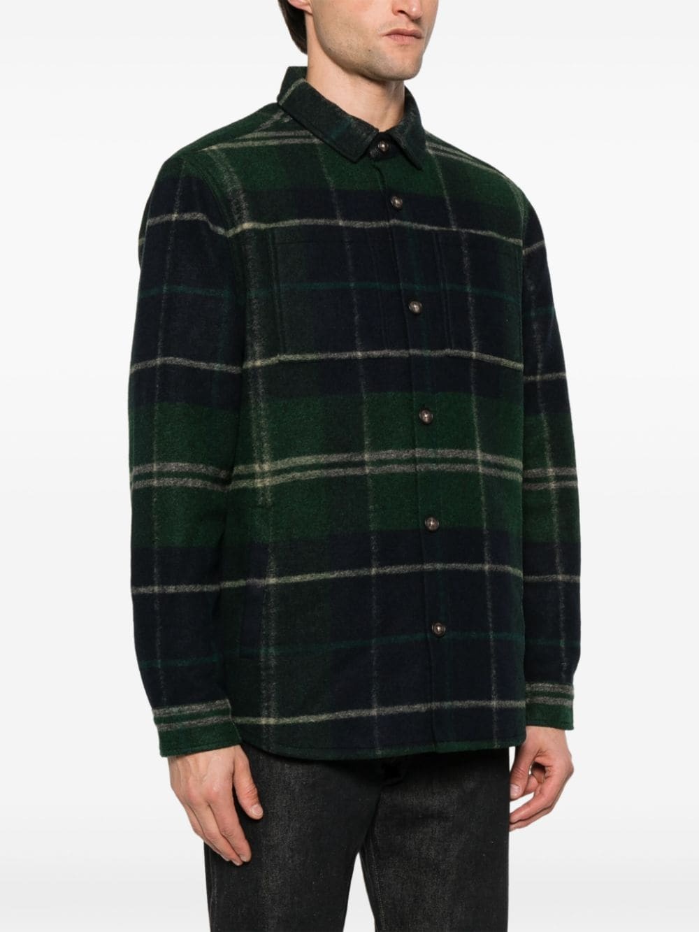 tartan overshirt - 3