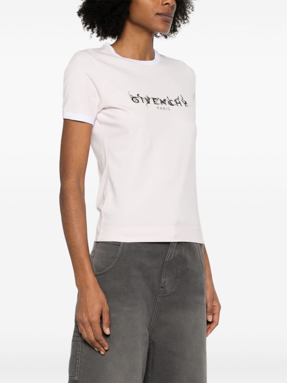 logo-print T-shirt - 3