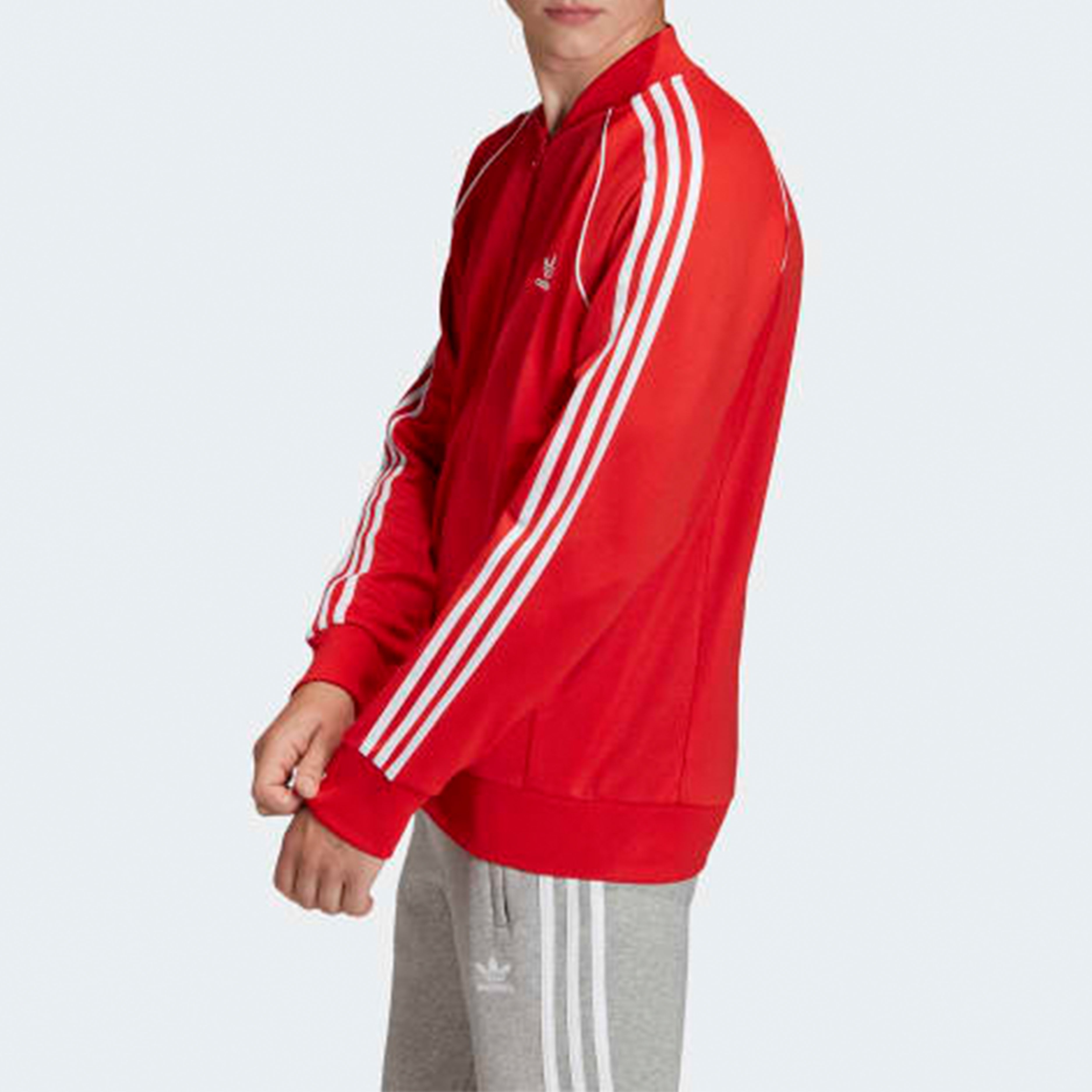 adidas originals Men's SST Track Jacket in Red FM3809 - 3