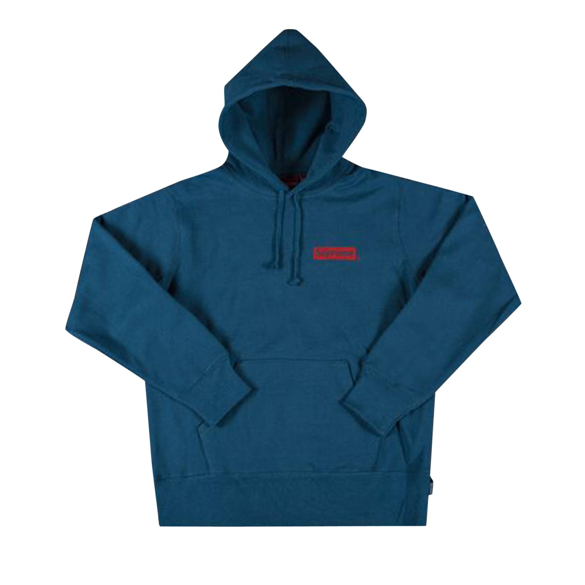 Supreme Stop Crying Hooded Sweatshirt 'Blue' - 1