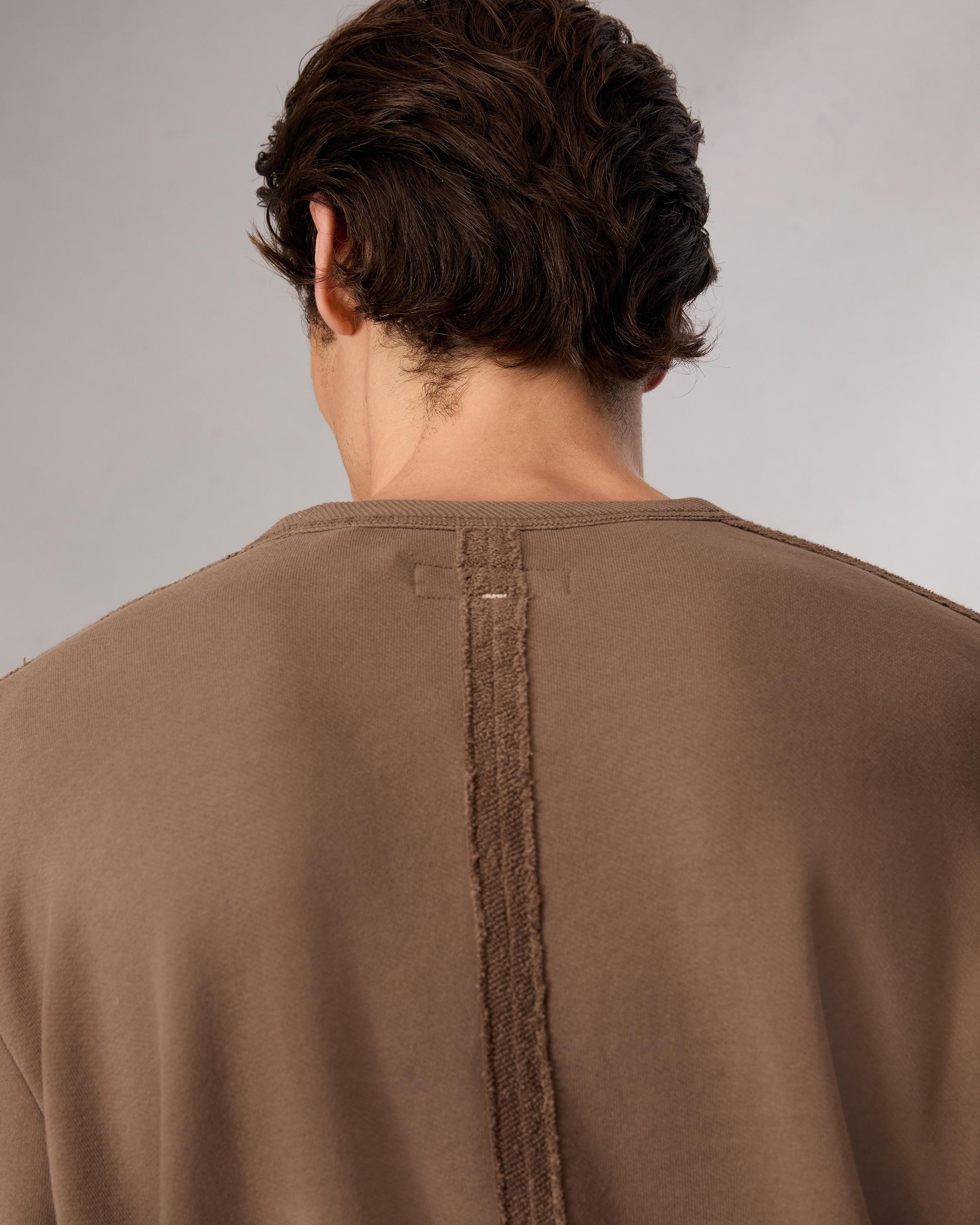 Raw-Edge Cotton Sweatshirt - 6