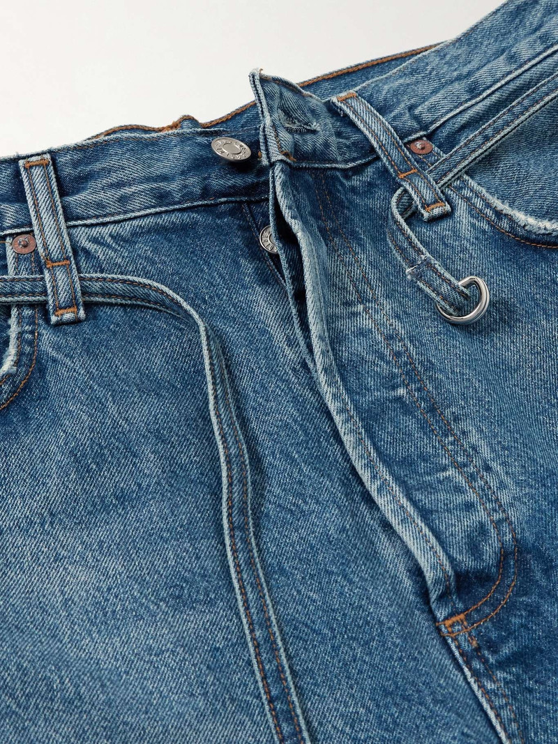 Emmi belted high-rise wide-leg jeans Mid denim 5