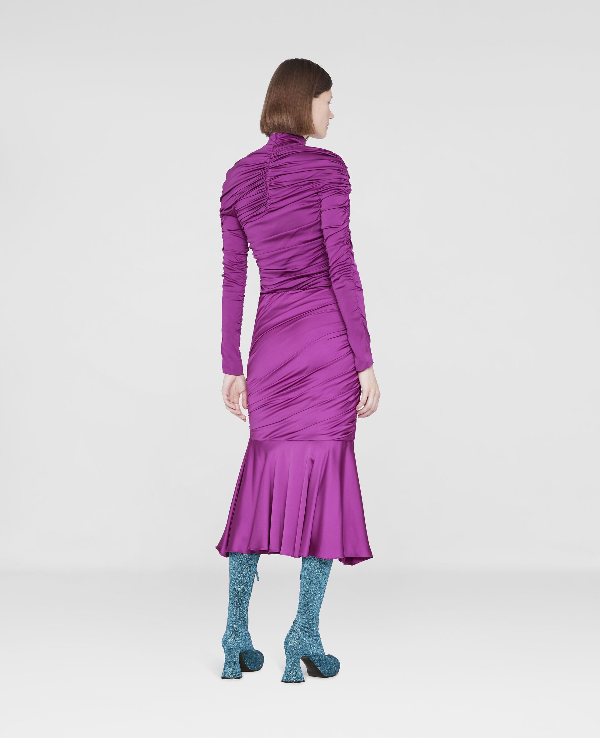 Henley Ruched Godet Skirt - 3
