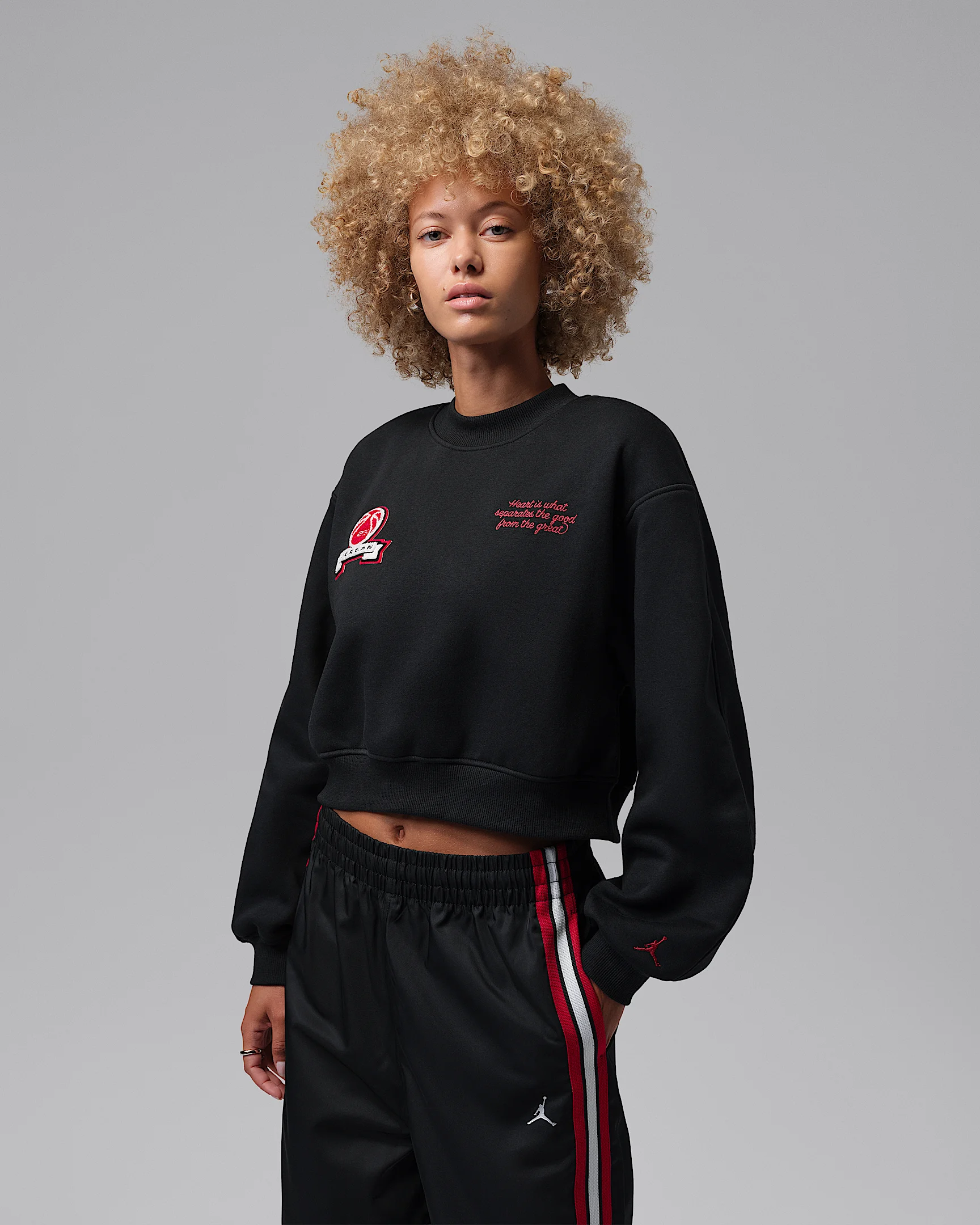 Jordan Brooklyn Fleece Women's Cropped Crew-Neck Sweatshirt - 1