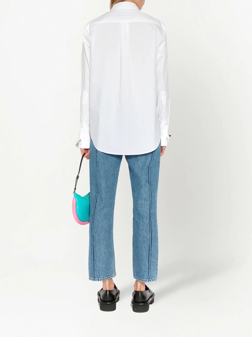 chain-link poplin shirt - 4