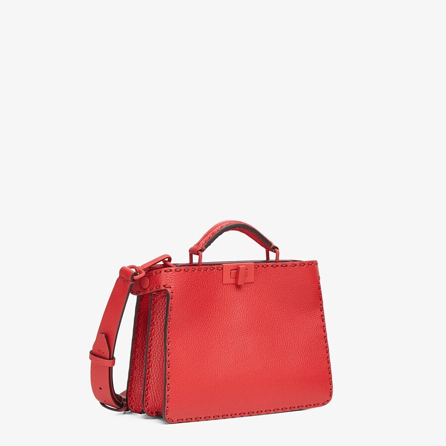 Red leather bag - 3