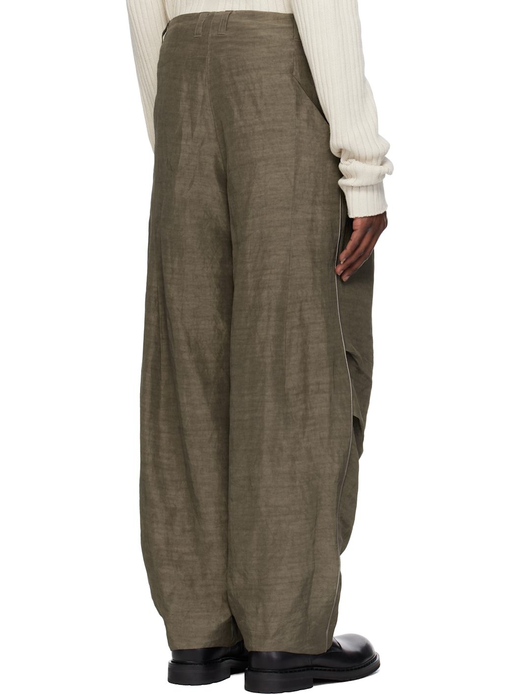 Taupe Baggy Trousers - 3