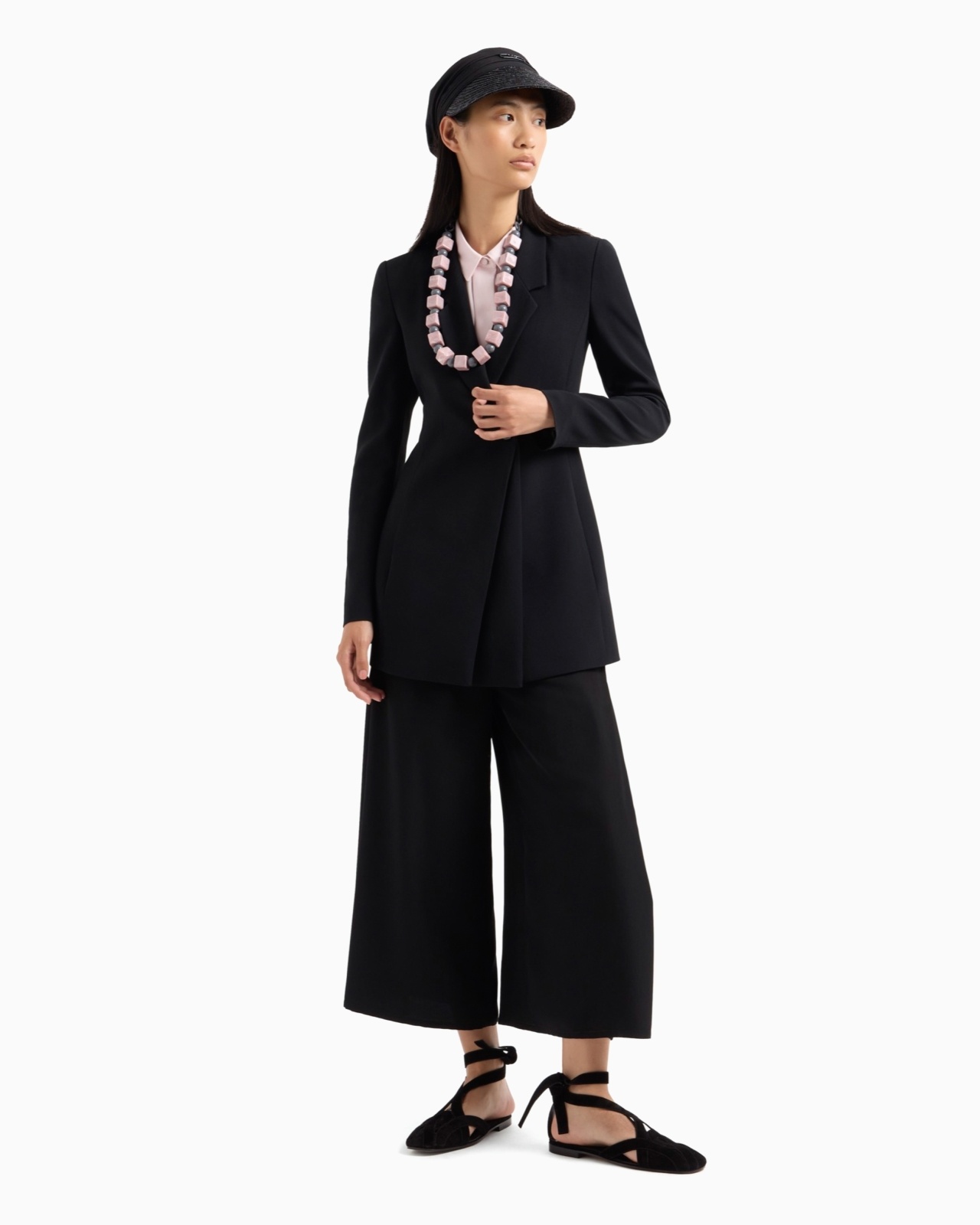 SINGLE-BREASTED BLAZER IN ENVERS SATIN - 4