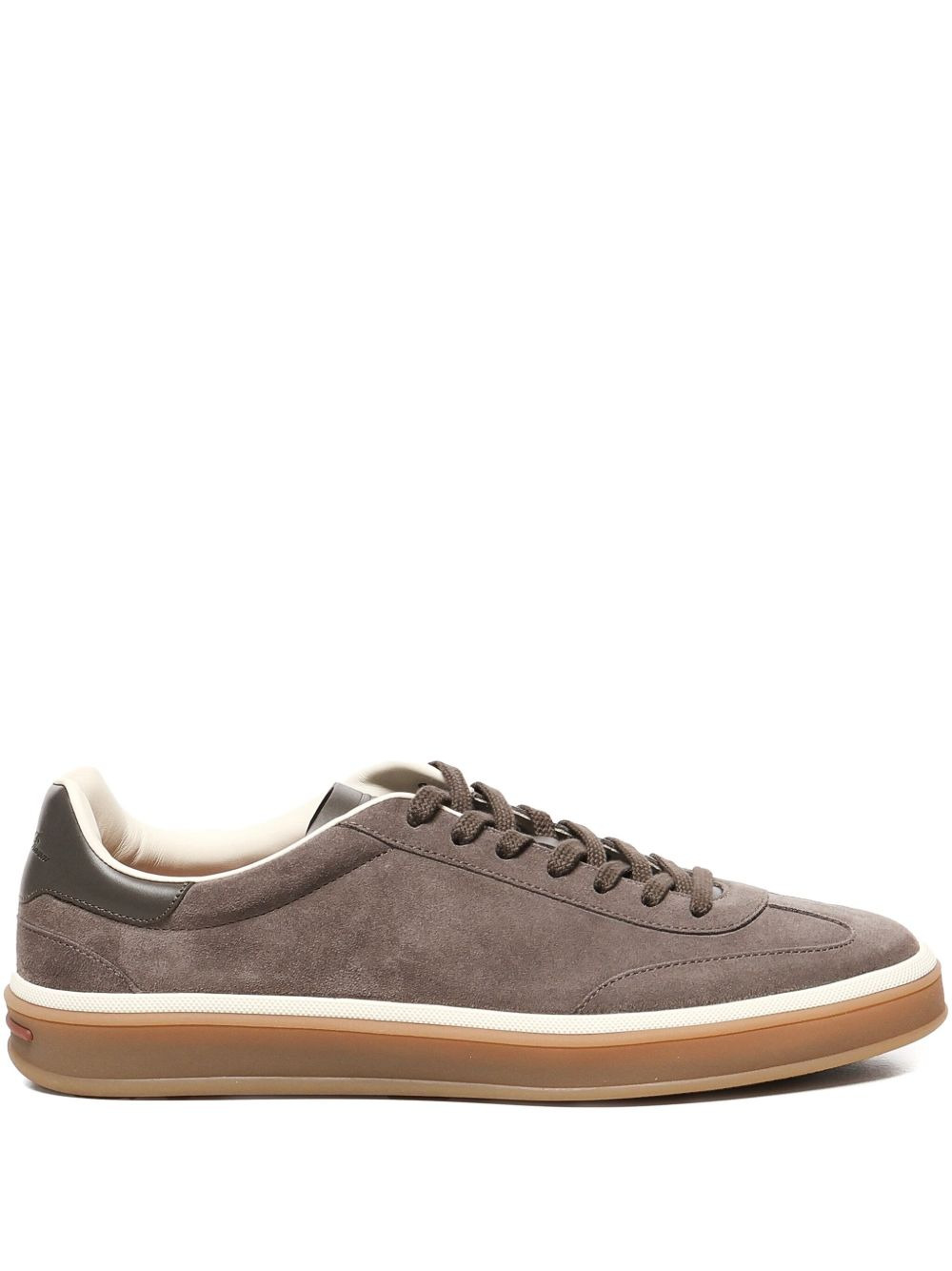 Tennis Walk suede-calf leather sneakers - 1