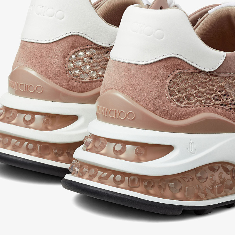 Memphis Lace Up/F
Stone Leather and Fishnet Mesh Low-Top Trainers 3