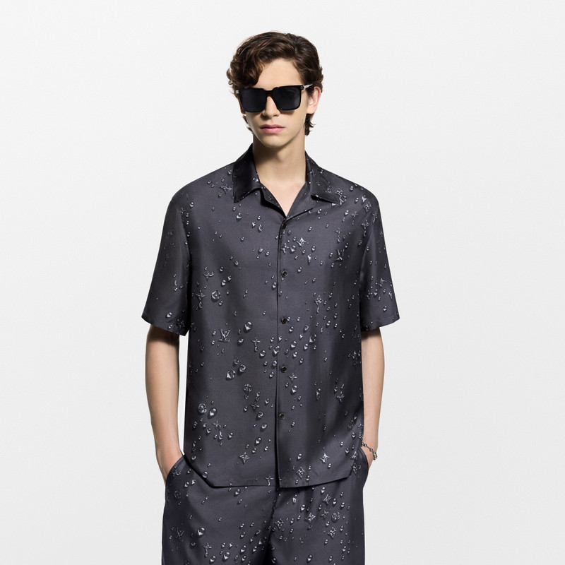 Monogram Short-Sleeved Silk Shirt 2