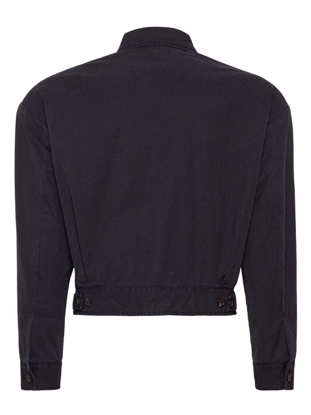 cropped cotton jacket - 2