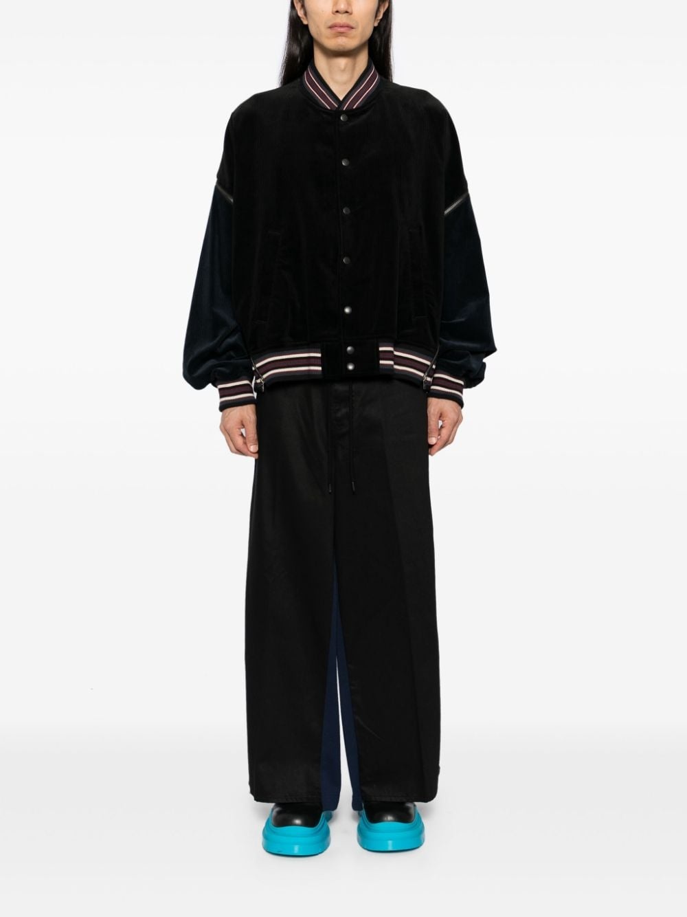 corduroy zipper jacket - 2
