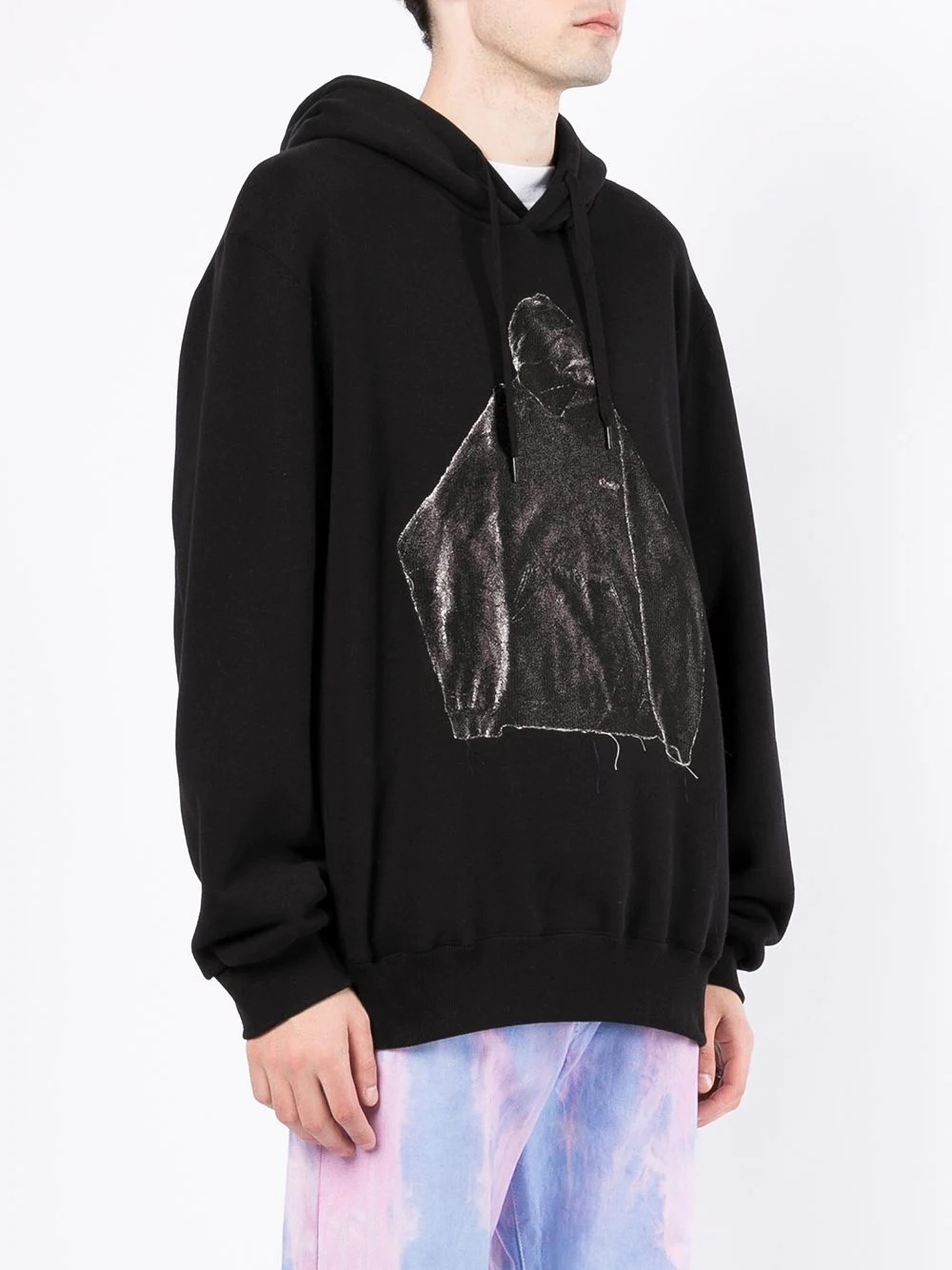 graphic-print cotton hoodie - 3