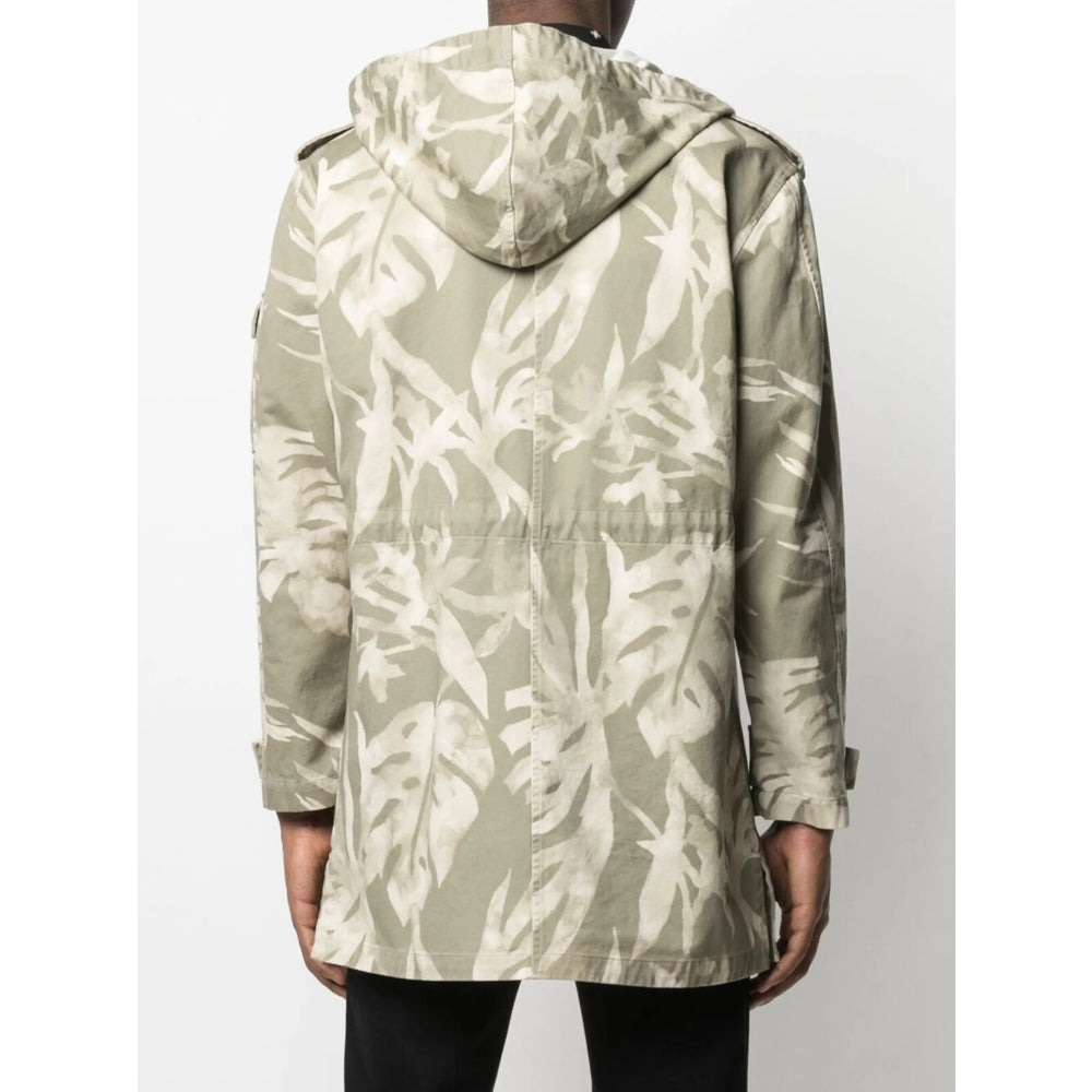 Saint Laurent Green Coats - Parkas Men - 4
