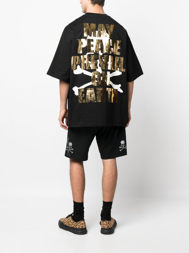 mastermind JAPAN slogan 인쇄 면 T 셔츠 outlook