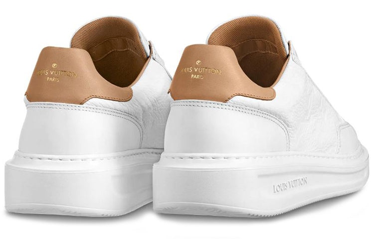 LOUIS VUITTON Beverly Hills Sneakers 'White Monogram with Caramel Top' 1A7WG6 - 4