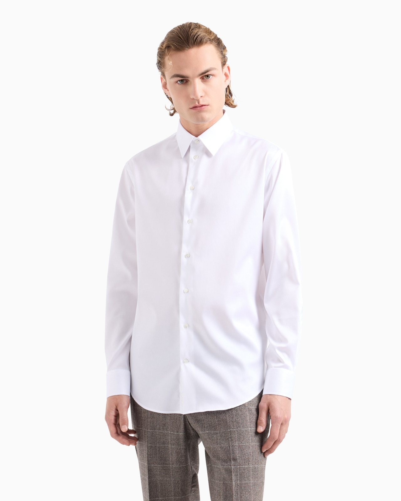No-iron stretch cotton shirt - 2