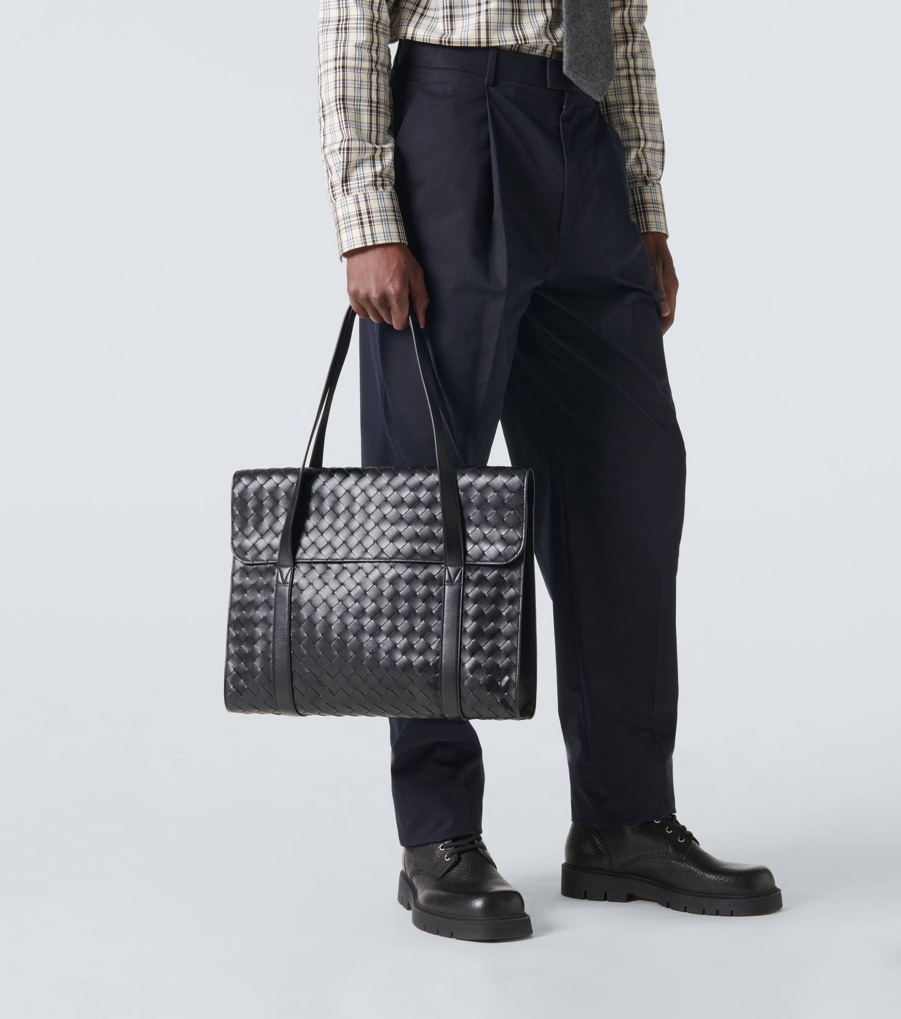 Avenue Intrecciato leather briefcase - 3