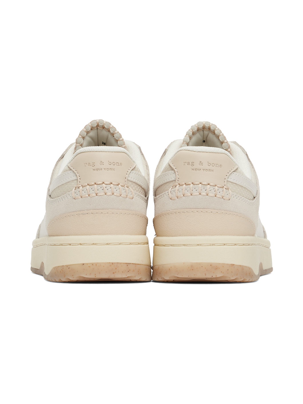 Beige Retro Tennis Sneakers - 2