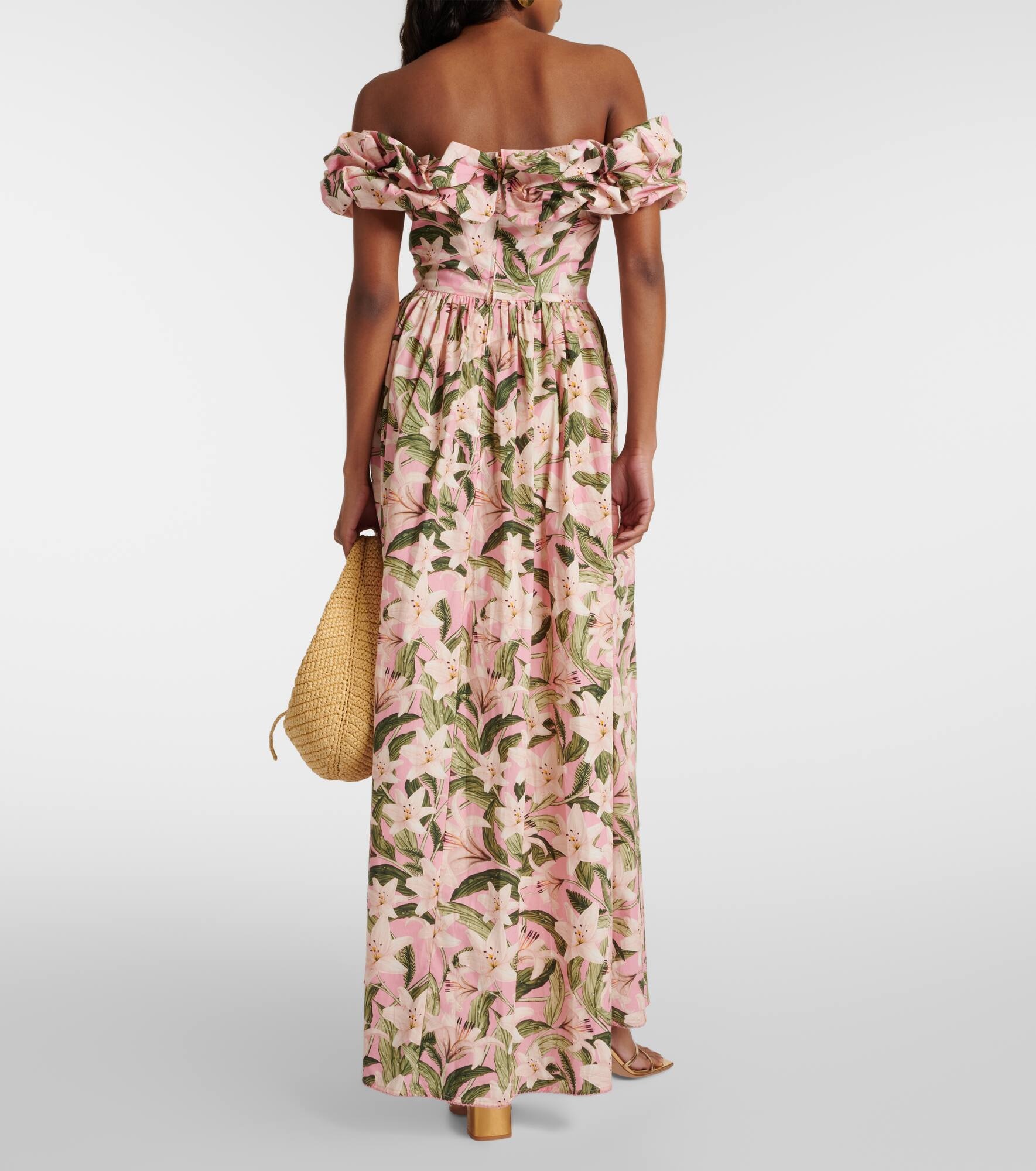 Espliego floral cotton maxi dress - 3