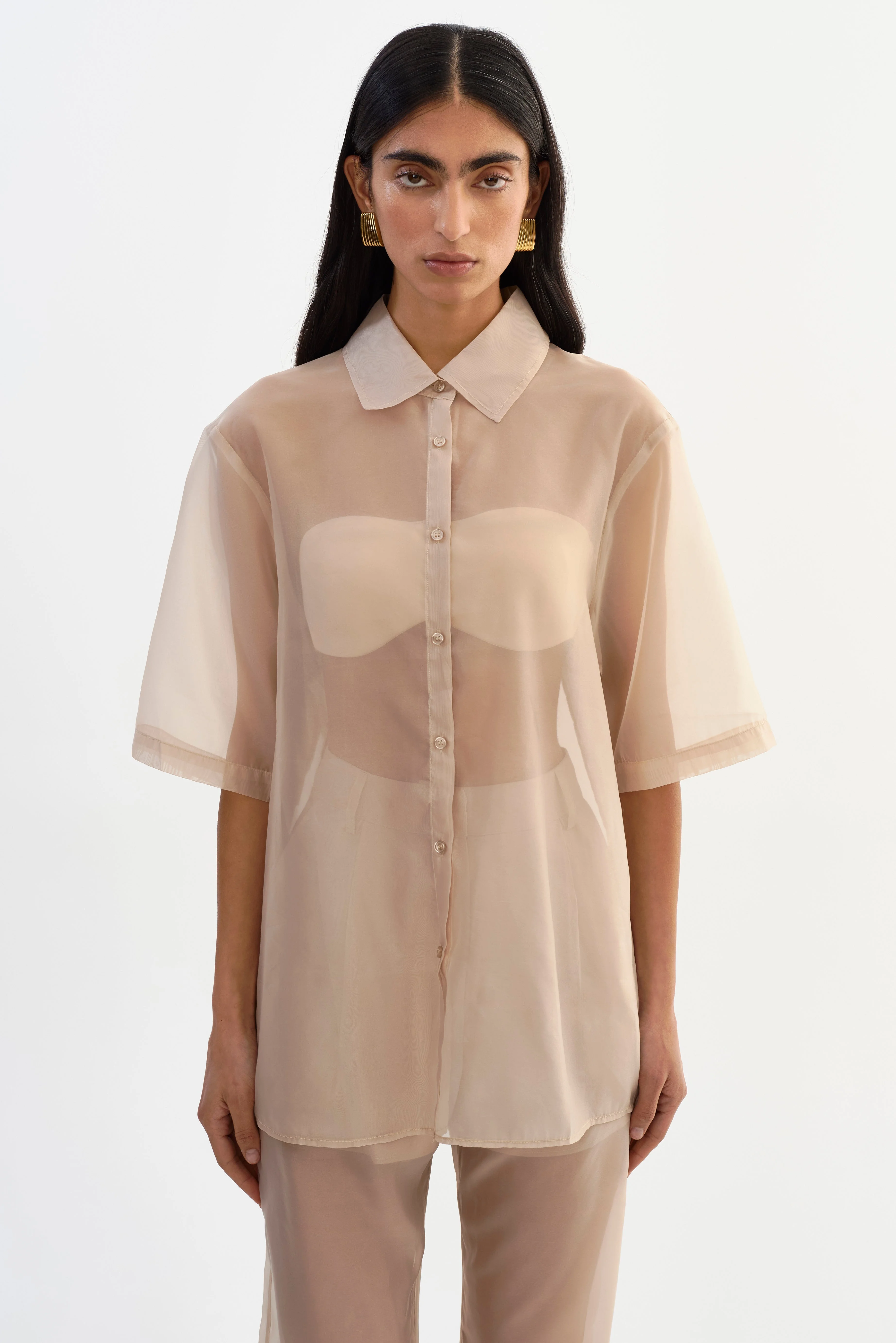 MANDA | Sheer Organza Shirt - 1