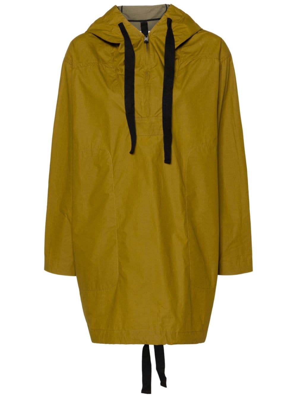 ripstop cotton hooded coat - 1