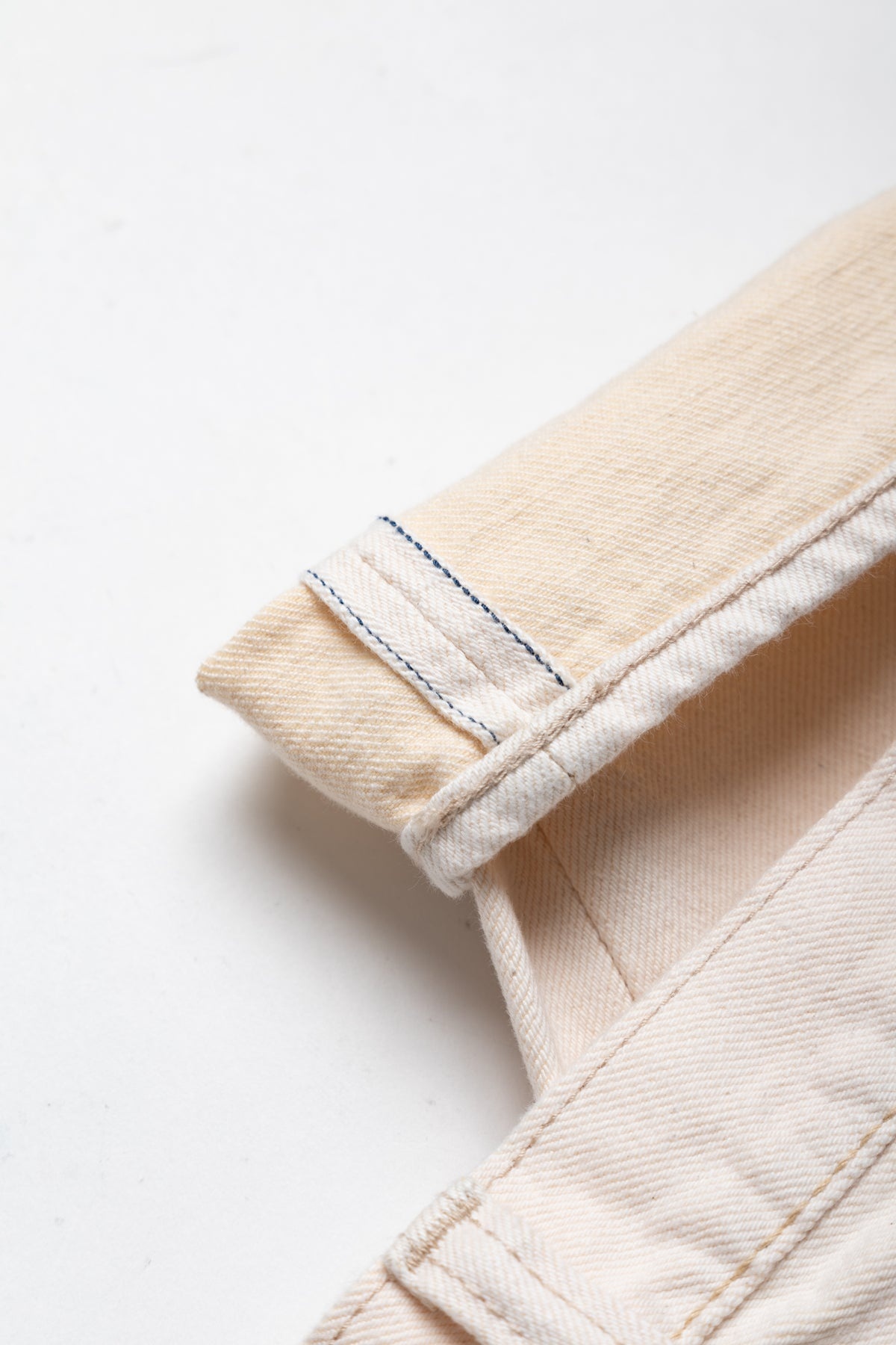 1172-2 14oz Ecru Selvedge 5 Pocket Pants Relax Tapered - 13