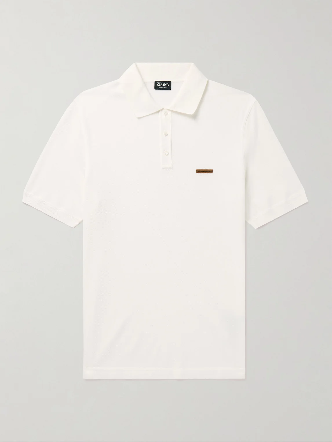 Slim-Fit Cotton-Piqué Polo Shirt - 1