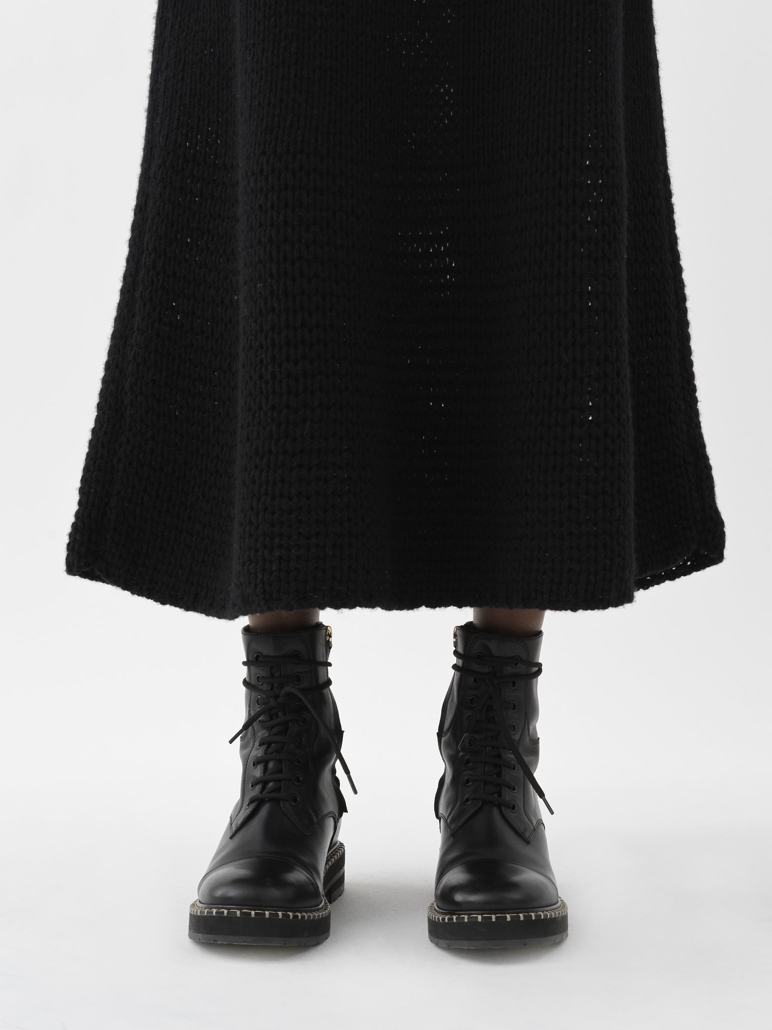 FLARED KNITTED DRESS - 7