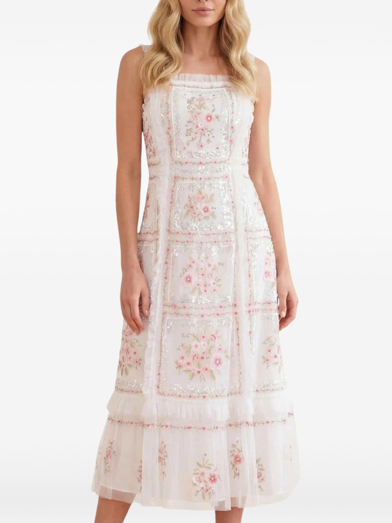 Blossom Bib sequin-embellished midi dress 4