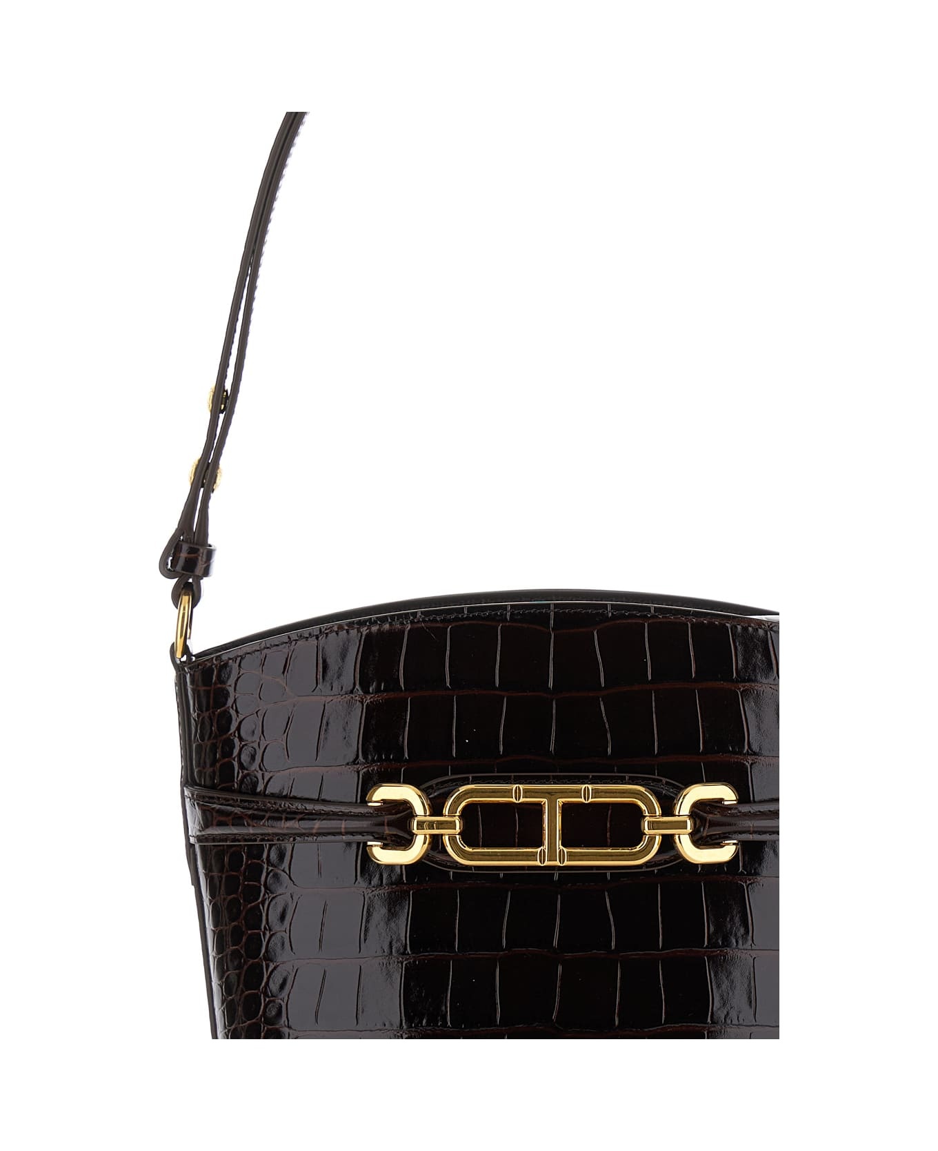 Shiny Stamped Croc Medium Bucket - 3