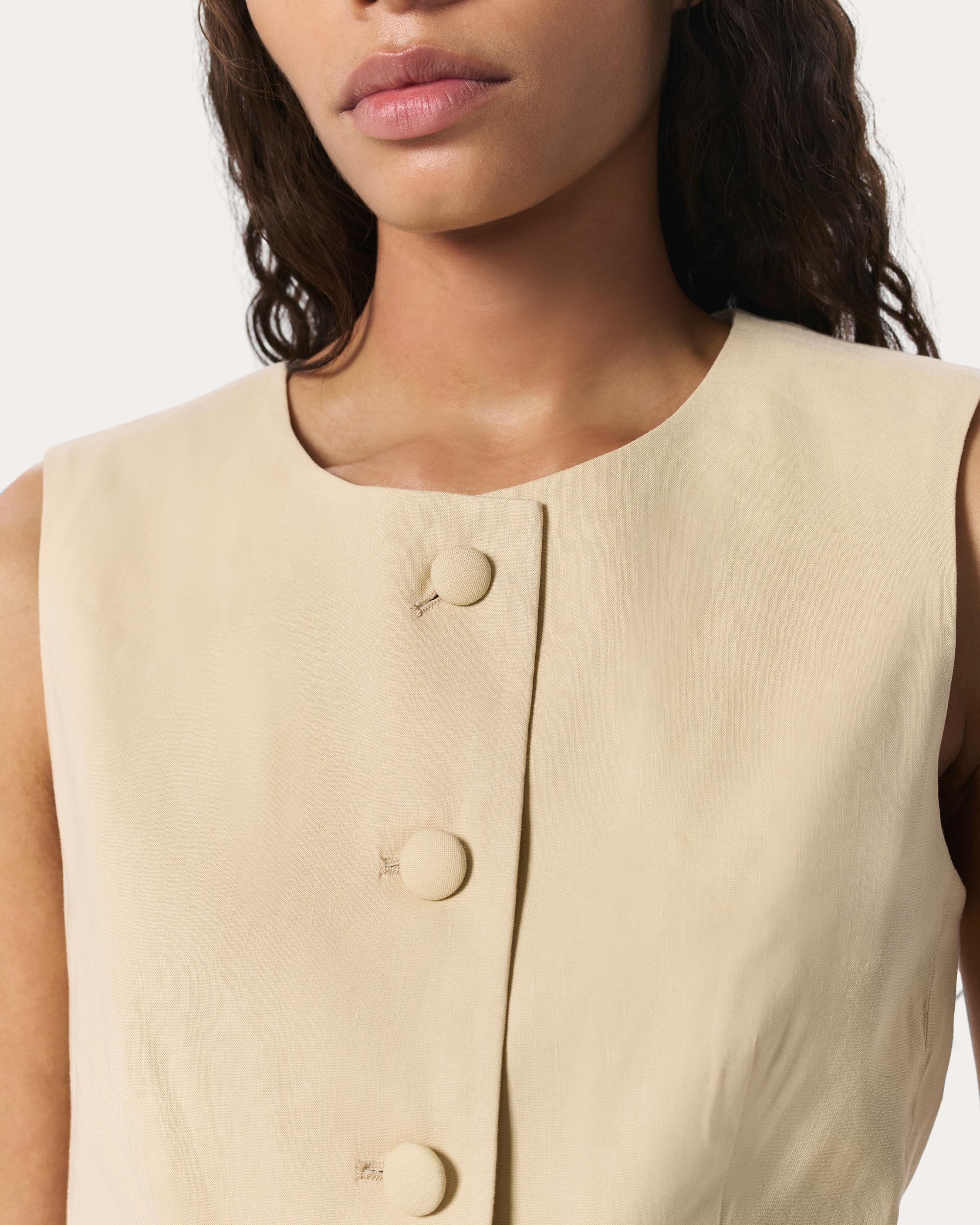 Slade Linen-Blend Vest - 4