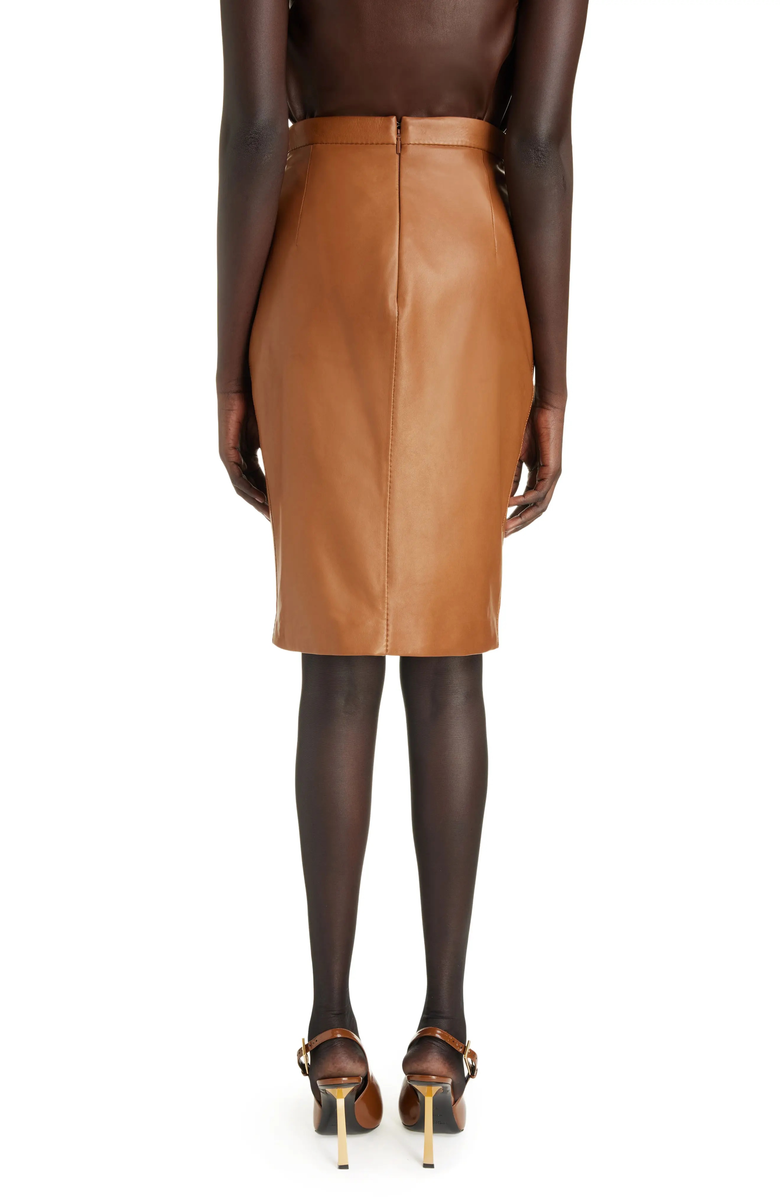 Lambskin Leather Skirt - 2