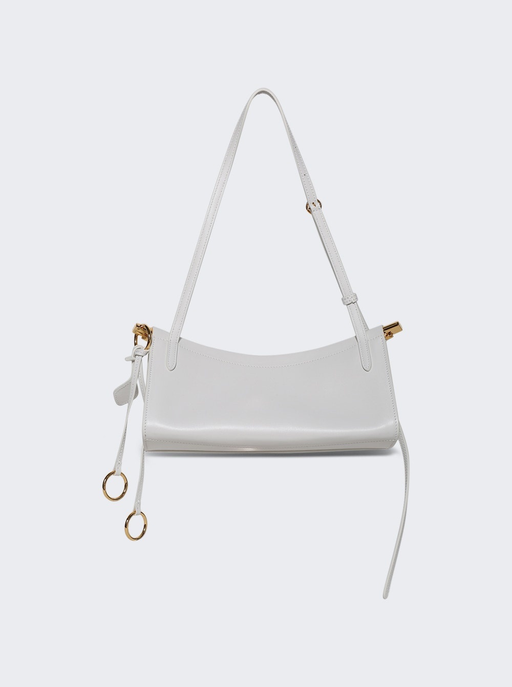 Le Click East West Small Bag Optic White Leather - 5