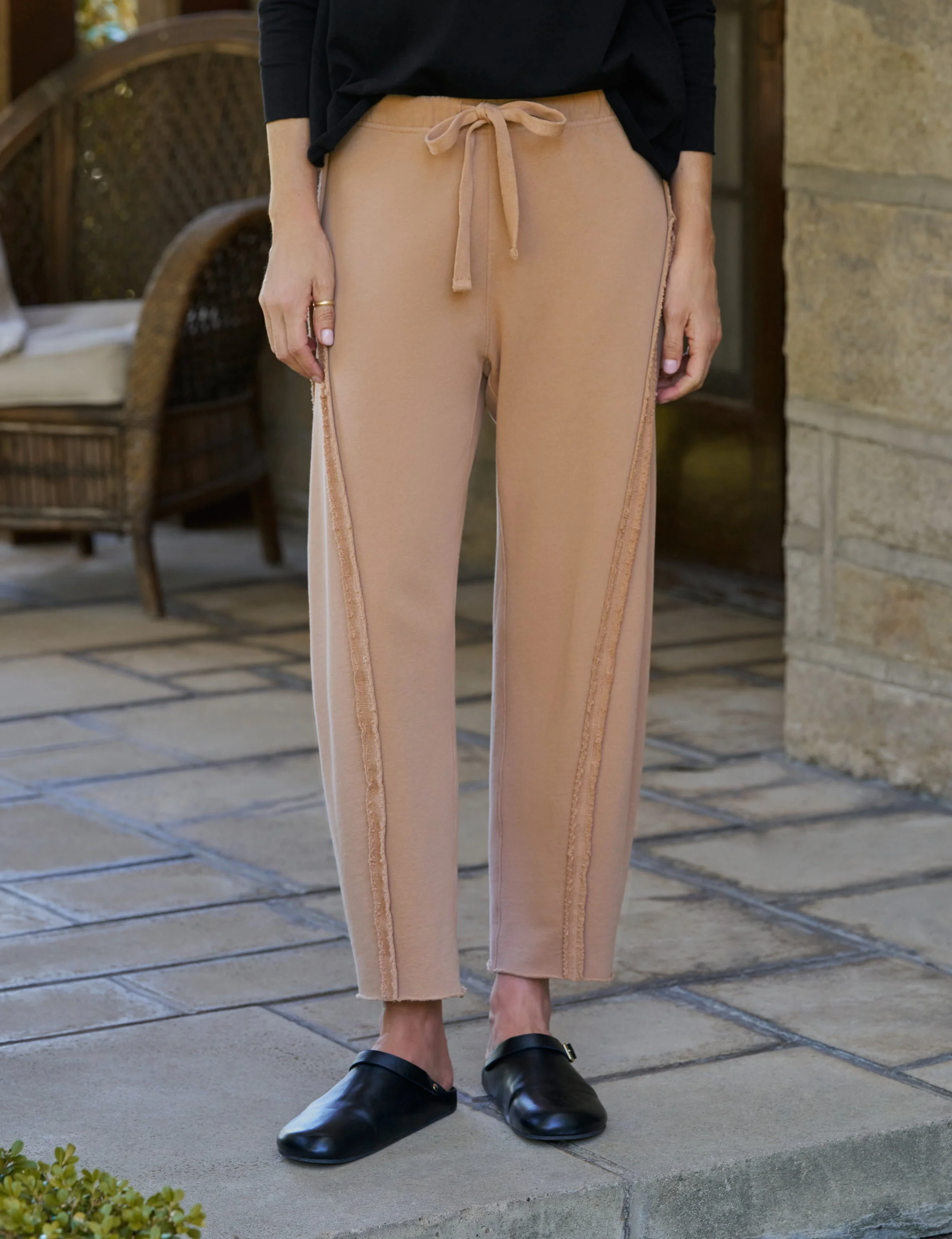 Barrel Leg Sweatpant - 1