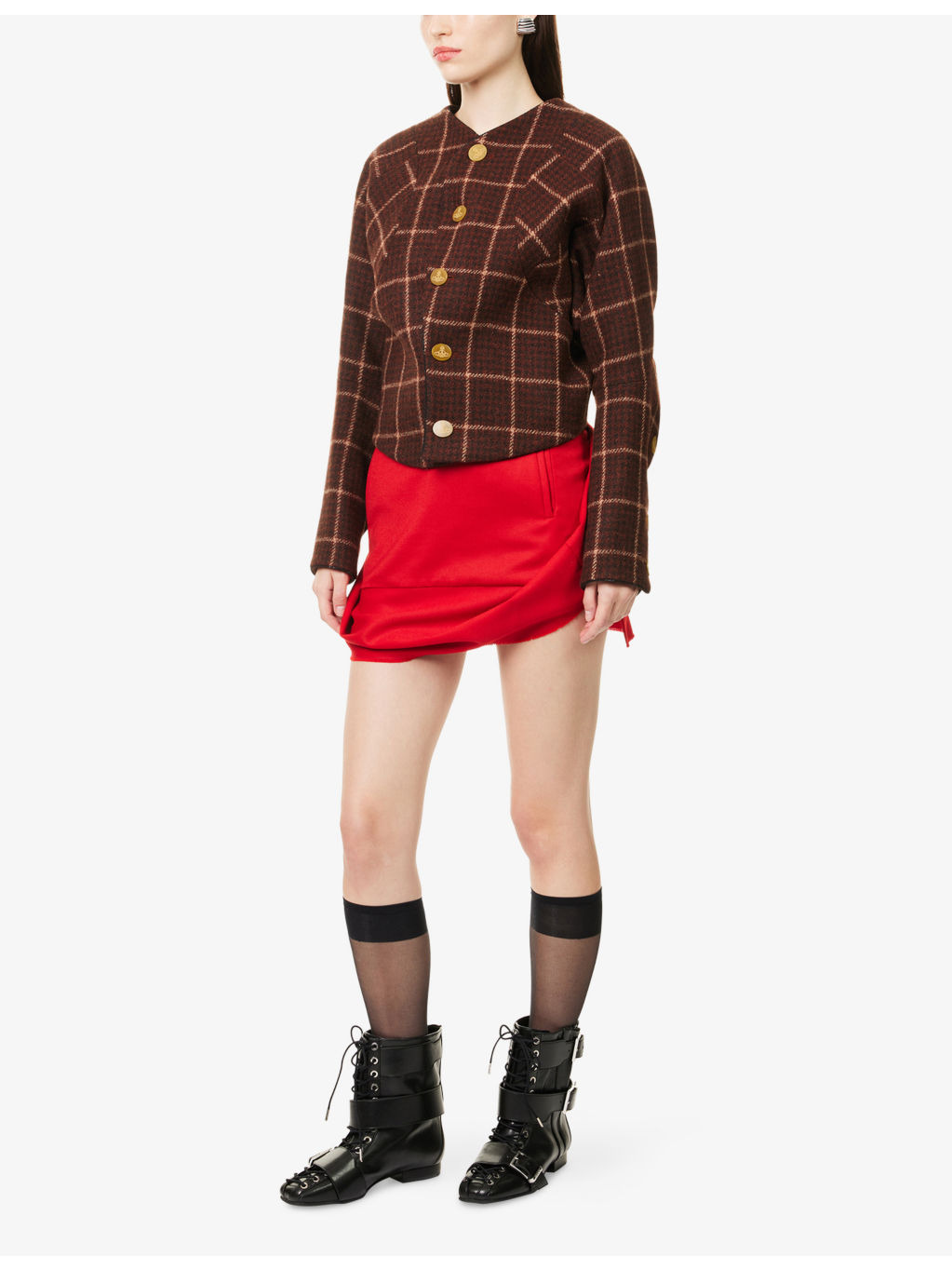 Pourpoint Checked Wool Jacket - 2