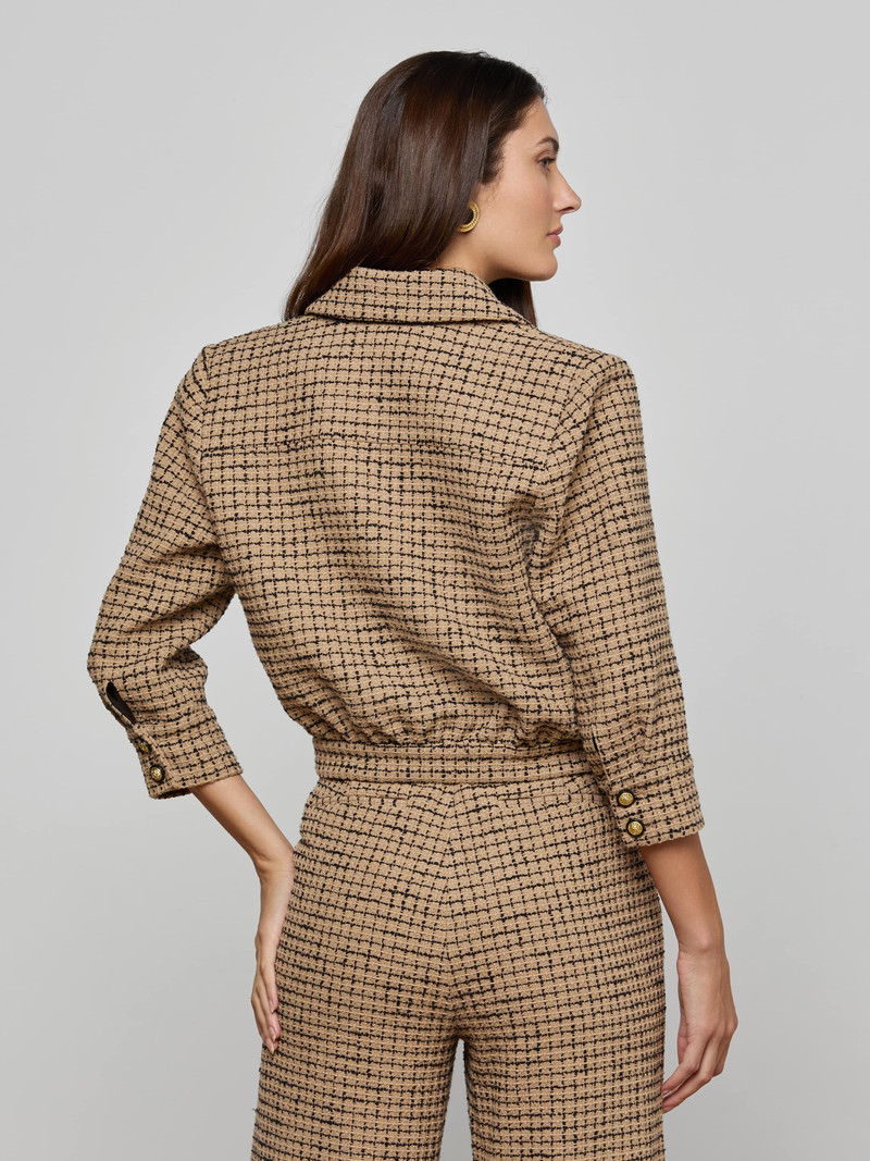 Jia Cropped Tweed Jacket 6